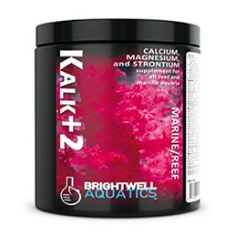 Brightwell Aquatics Kalk+2 - Advanced Calcium, Magnesium & Strontium Powdered Kalkwasser Supplement for Marine Fish and Aquariums