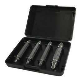 4PC Damaged Screw Extractor Drill Bits Set Easy Out Stripped Screw Remover Tool