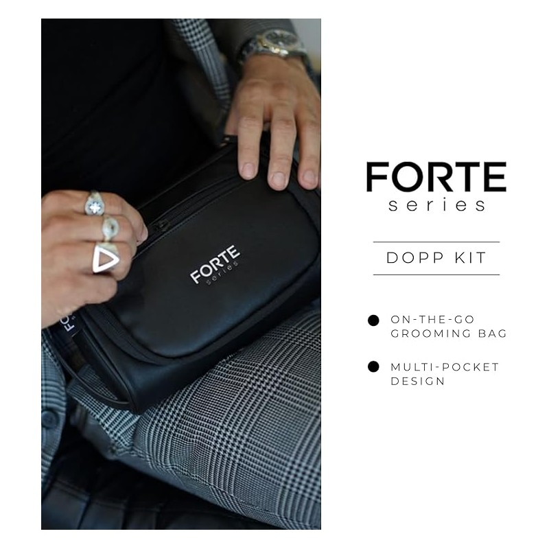 Forte Series Leather Travel Dopp Kit