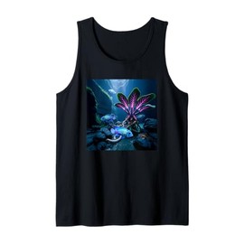Electric Blue Acara Cichlids Fantasy Surreal Aquarium Fish Tank Top