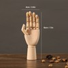 Flexible Wooden Hand Model Moveable Wooden Artists Manikin Hand Figure