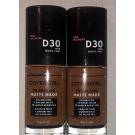 COVERGIRL 2 COVERGIRL truBLEND Matte Made Foundation - Bronze Bronze D30 (1FL OZ) Dúo New