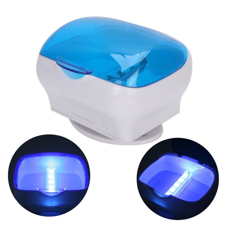 Orthodontic Retainer UV Cleaning Box Portable Denture Ultraviolet Cleaning Box