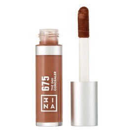 3INA MAKEUP - The 24H Concealer 675 - Dark Brown - All Skin Types - Long-Lasting Formula - Liquid Concealer Dark Circles Skin Blemishes - Soft Applicator - Vegan - Cruelty Free