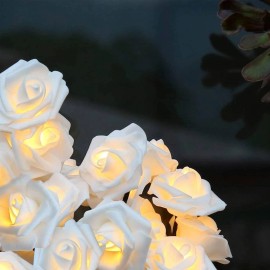 White Rose Lamp Light Up Rose Tree Lamp Tabletop Flower Tree Lights