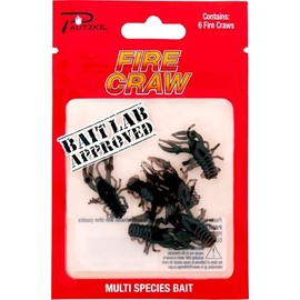 Fire Craws Soft Plastic Fishing Lures 1" Multi Species Bait, Life-Like Action, Durable, Non-Scented, Ideal for Jigging Twitching Drop Shotting Drifting Bass Crappie Perch Walleye Trout (Natural)