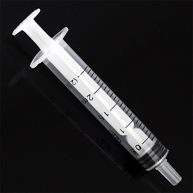 10PCS 2.5ML Reusable Plastic Syringe with Measurement Hydroponics Plastic Nutrient