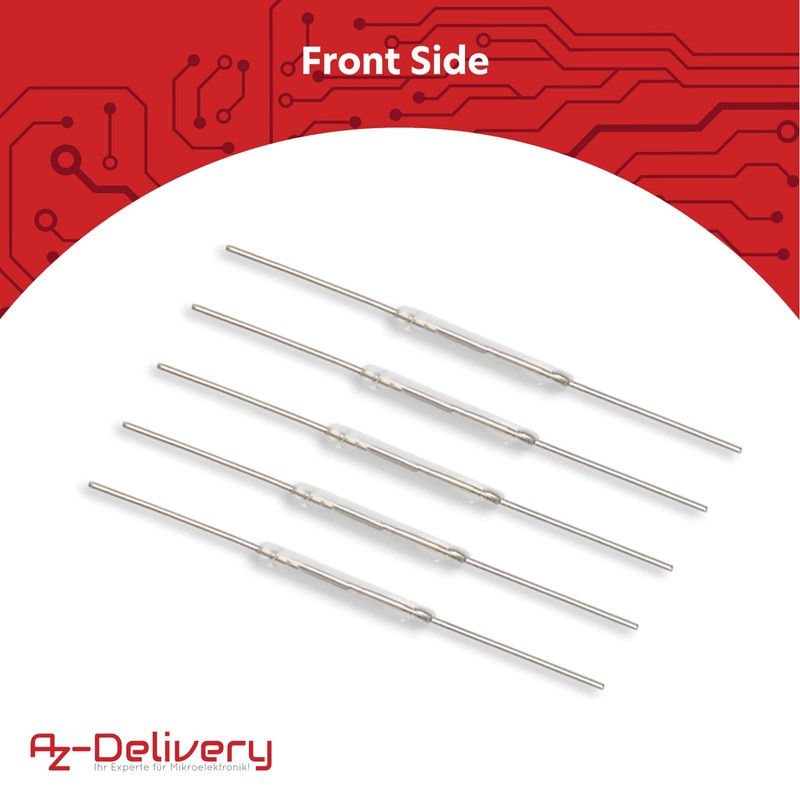 AZDelivery 30 x Reed Switch with Magnetic Induction and Glass