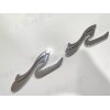 SEARAY BOAT 2PC SR WAVE CHROME EMBLEM BADGE For Sea