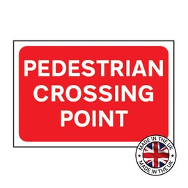 Pedestrian Crossing Road Sign W600mm x H400mm 3mm Foamed PVC Board