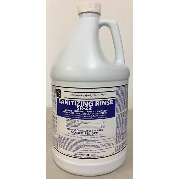 Restaurant Grade Food Safe Concentrated Sanitizer & Disinfectant - Makes 160 Gallons of Cleaner or More!