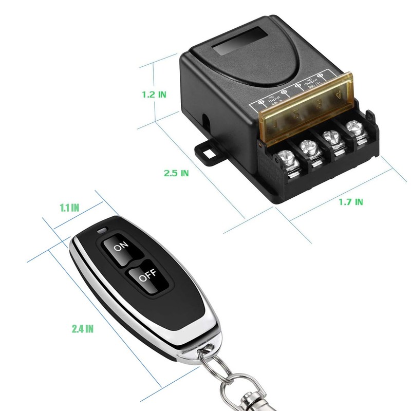 220v Remote Control Switch with 328ft Long Range,ac 120v Wireless
