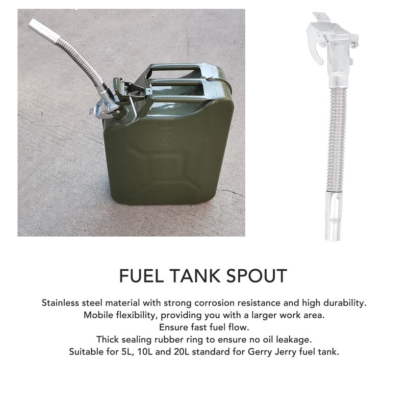 Oil Drain Hose Fuel Tank Spout Gas Can Nozzle Stainless