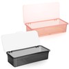 TOPBATHY 2 Pcs Flatware Trays Cutlery Organiser with Lid Cutlery