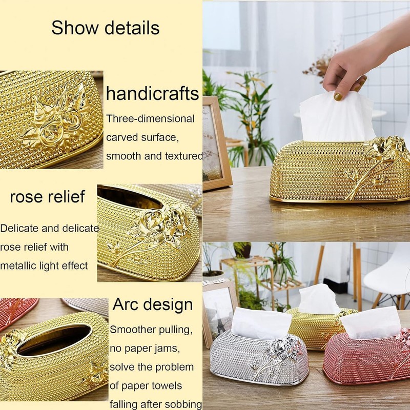 Widen The Draw Hole Tissue Box Cover, Plastic Rectangle Tissue