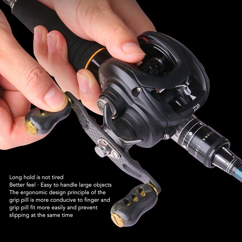 Fishing Reel Handle Grip Carbon Fiber Non Slip Fishing Reel