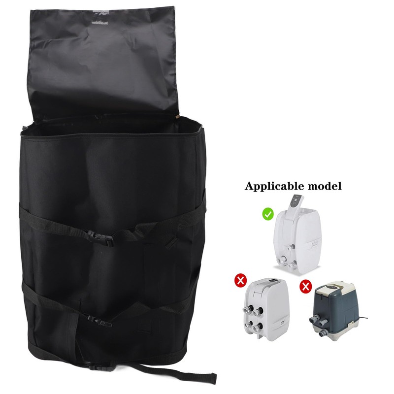 Focket Heater Pump Cover, Waterproof Polyester Linen Insulated Pump Cover,