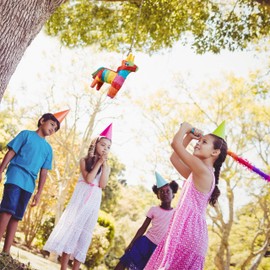 Relaxdays Pinata Donkey, Animal Pinata for Filling, Children, Birthday, JGA, School Enrolment, Punata for Hanging, Colourful