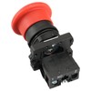 Baomain Push Button Switch ZB2-BE102C 22mm NC N/C Red Mushroom
