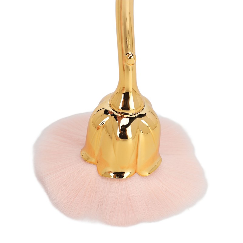 2pcs Nail Dust Remover Pink Rose Nail Powder Cleaning Brush