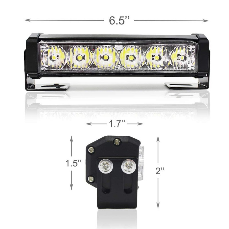 FOXCID 2 X 6 LED 9 Modes Traffic Advisor Emergency