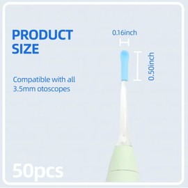 50 Pcs Ear Spoon Tips Ear Cleaner Replacement Tips Ear Cleaner Tips Ear Replacement Pick Ear Wax Removal Replacement Accessories Set