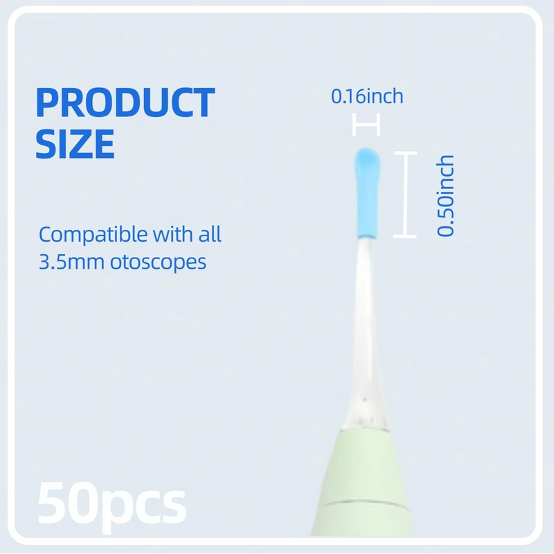 50 Pcs Ear Spoon Tips Ear Cleaner Replacement Tips Ear