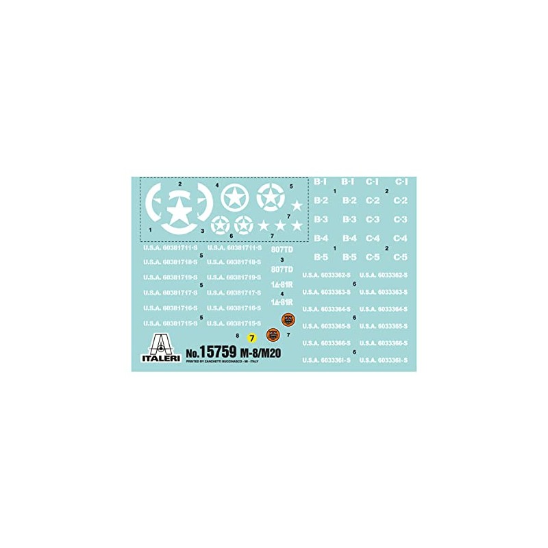 Italeri 15759 - M8/M20 Model Kit Scala 1:56