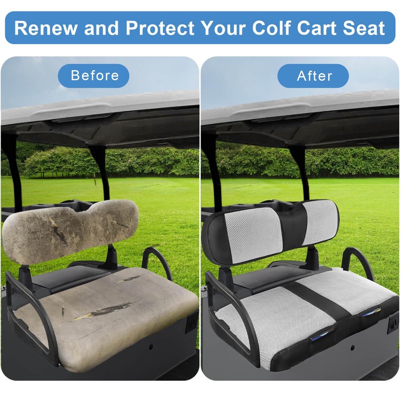 MOSNAI EZGO RXV Seat Cover, Golf Cart Front Seat Cover