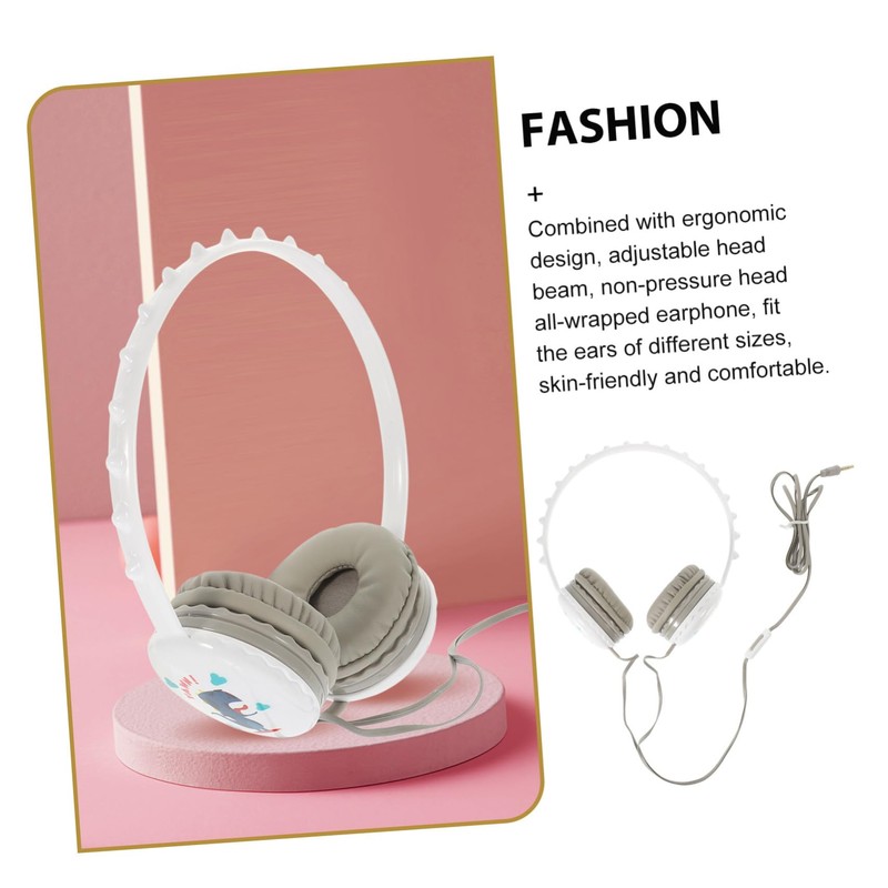 TEHAUX Wired Cartoon Headset for Lightweight Over Ear Headphones with