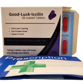 Funny Joke Pill Box Prank 'Good-Luck-ICCILIN'. Gift for Men, Women, her, Him Novelty Box April Fools Day Birthday Gifts for Men & Women Rude Presents for Boyfriend Dad Wife Friend Friends