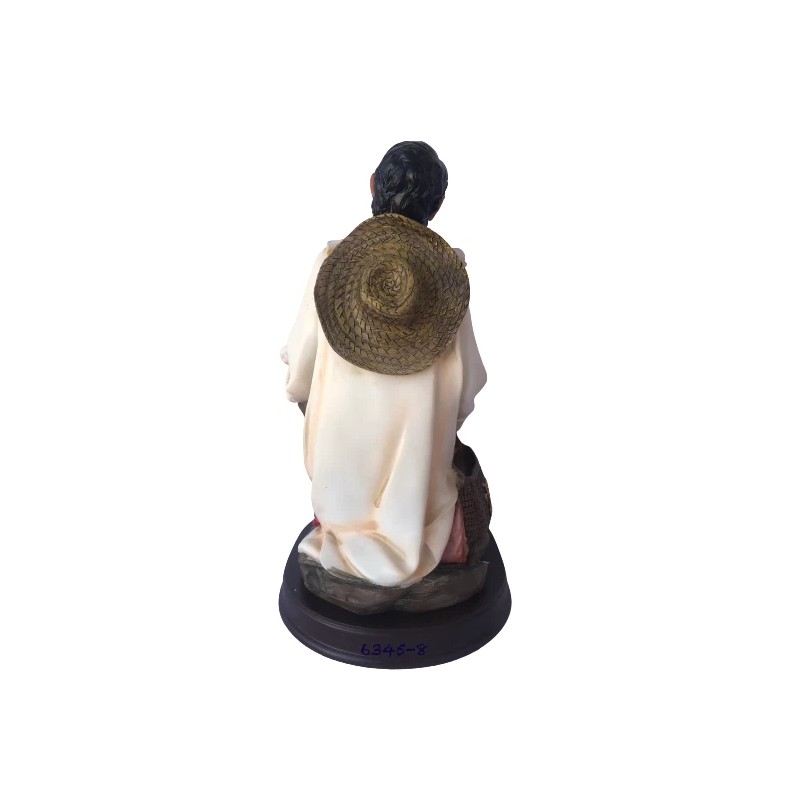 San Juan Diego Con Virgen de Guadalupe En Manto 8"