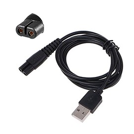 KEMEI Razor and hair clipper charger cable USB Rechargeable Razor charger cable Double round mouth