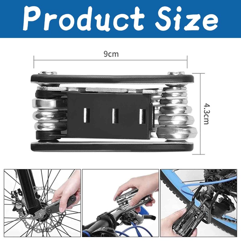 Multi Bike Pocket Tool, Multifunction Bicycle Tool Set, Bicycle Repair