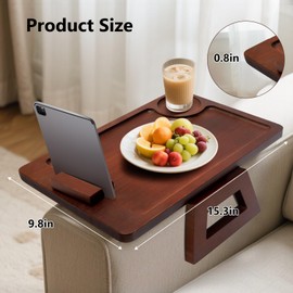 Couch Trays & Sofa Armrest Table - Multi-Functional Arm Trayes for Couch, Perfect Sofa Arm Tray Table for Snacks & Drinks