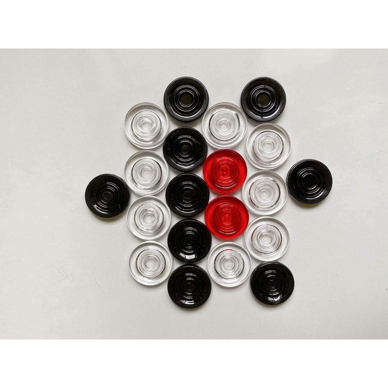 Pam Herbals Professional Carrom Board Game Crystal 8mm Coins, Set