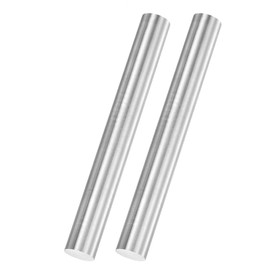 QUARKZMAN Pack of 2 Round Steel Rods, 12 mm x 100 mm, SKD11 Solid Steel Turning Bar Tool for Shaft Gear Drills