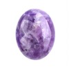 Ieron 2.4in Amethyst Crystal Stone Gemstone Natural Oval Pocket Stone