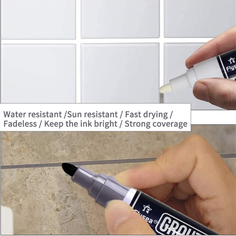 5 PCS Tile Grout Pen Home Repair Pen Tile Paint