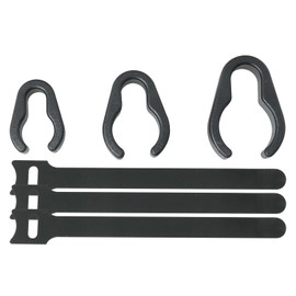 DGBRSM 25PCS 3 Sizes Microphone Stand Cable Clips Mic Cable Clips Plastic Microphone Cable Holders Clamp Boom Pole Cable Clips Clamp Plastic Mount Flexible Mic Cable Clamps Boom Pole Cable Clips