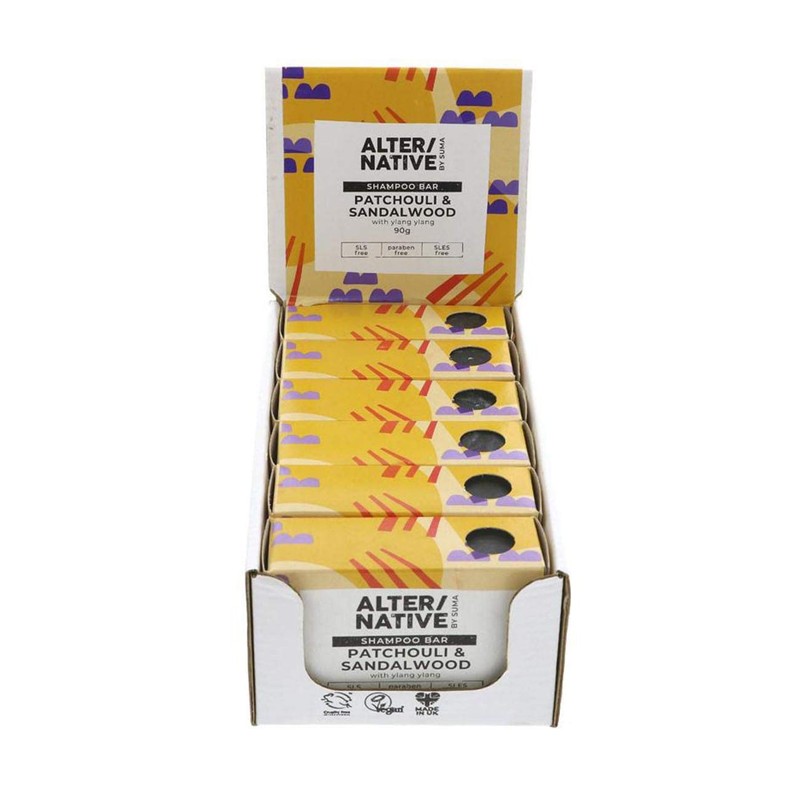 Alter/Native Patchouli und Sandelholz Shampoo Bar, 90 g