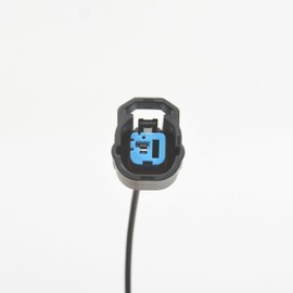 1-Pin Waterproof Automotive Wire Connector Kit - Knock Sensor/Horn Harness Plug with 12" Wires - Compatible with Honda Accord Civic CR-V Odyssey HD K-Series Vehicles (Replaces OEM 6189-0591)