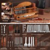 BUTUZE Leather Tools, Leather Crafting Kit with Leather Tool Rack,