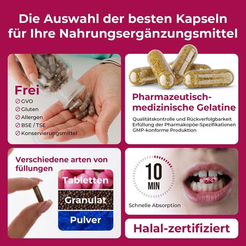 ATLEMISME Empty Gelatin Capsules Size 2-100 Pieces | Empty Capsules