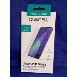Quikcell Tempered Glass Scren Protector For Moto G Power (2022)
