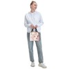 Lunch Bag Insulated Box Marble Painting with Rose Gold Glitter