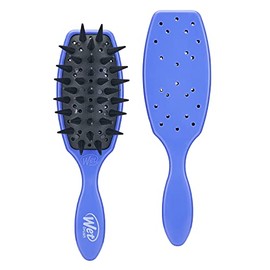 Wet Brush Treatment Brush - Purple, Custom Care - All Hair Types - Evenly Distributes Spa Treatment Helps Reduce Shed and Breakage, with Drainage Holes - Pain-Free Comb for Men, Women, Boys and Girls