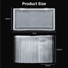 100 Pack Paper Money Holders with Plastic Storage Case, Clear