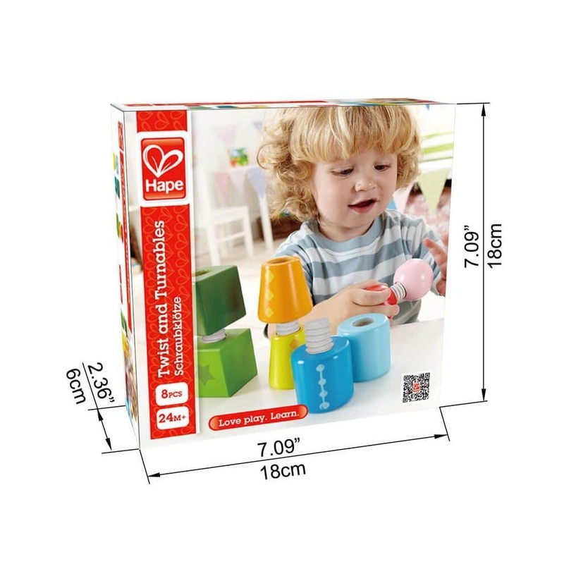 Hape HAP-E0416 Twist and Turnables - Multicolour