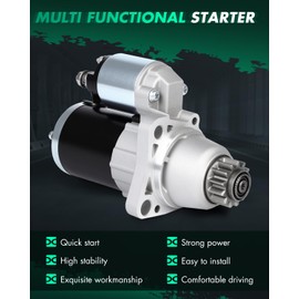 SCITOO Starter Motor fit for Nissan for Altima 2.5L 2013-2018,for Nissan for Rogue 2.5L 2014-2018 Replacement Starter 19163